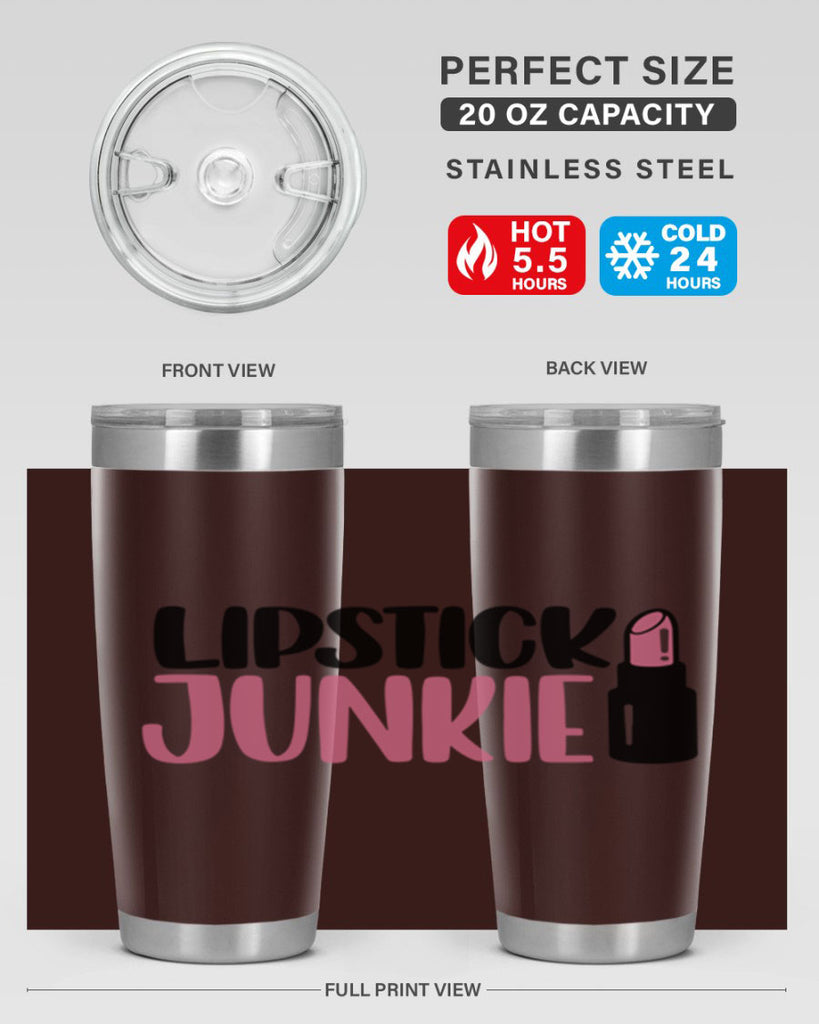 Lipstick Junkie Style 56#- make up- Tumbler