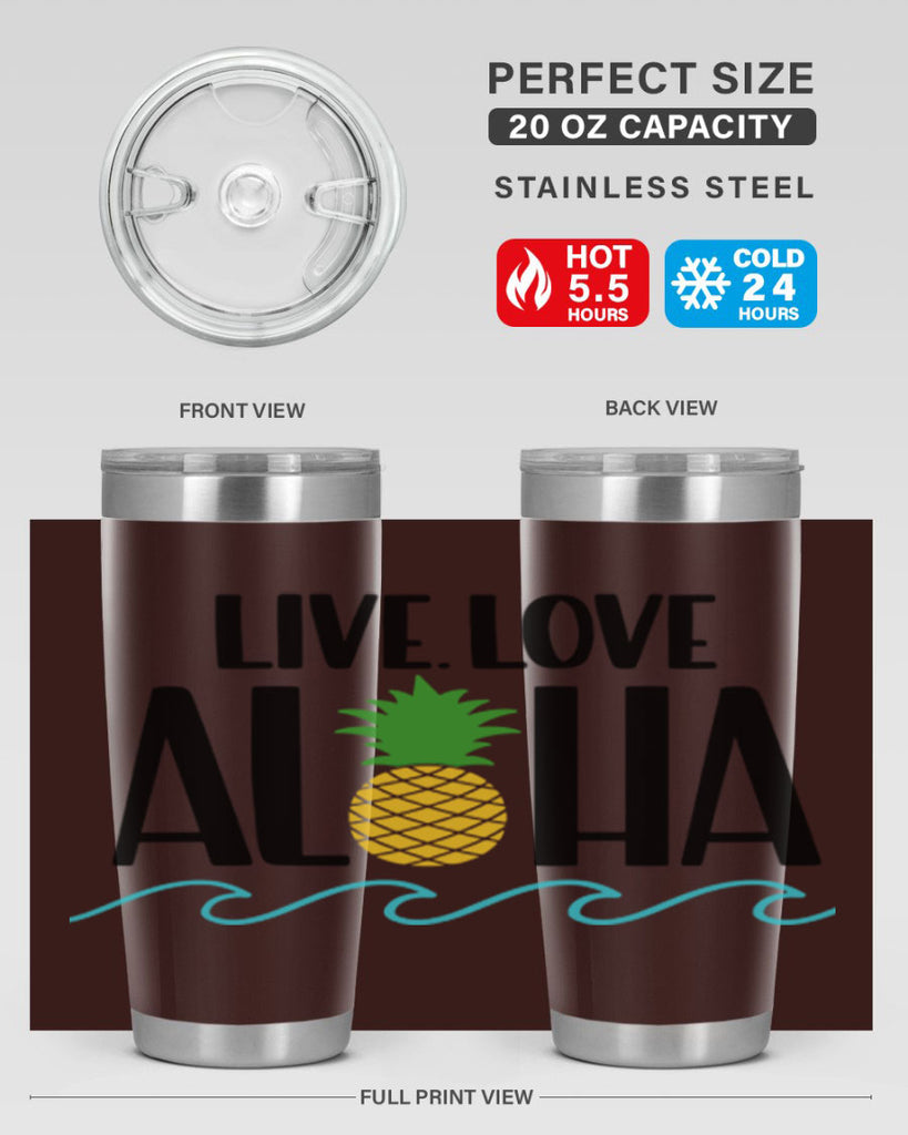 Live Love Aloha Style 30#- summer- Tumbler
