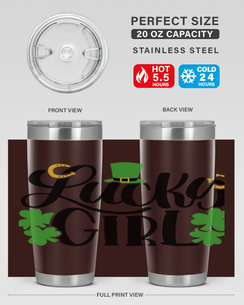 Lucky Girl Style 56#- St Patricks Day- Tumbler