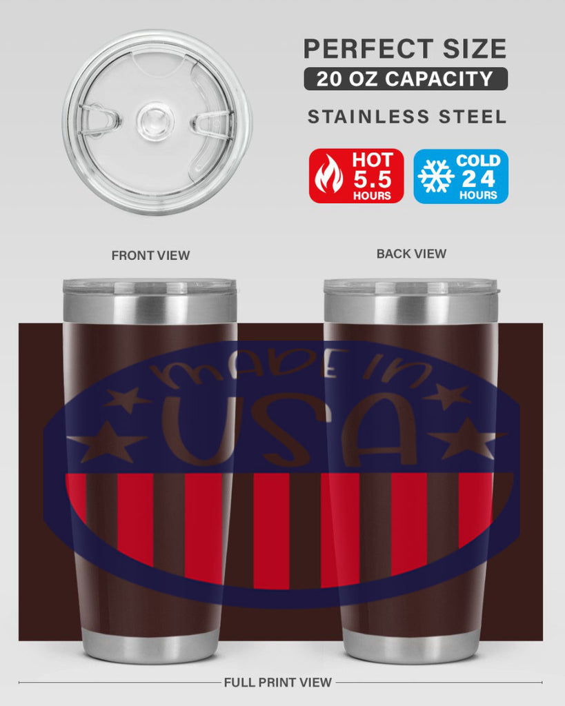 Made In USA Style 165#- Fourt Of July- Tumbler