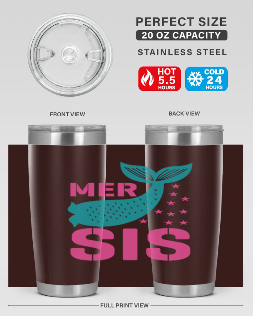 Mer Sis 345#- mermaid- Tumbler