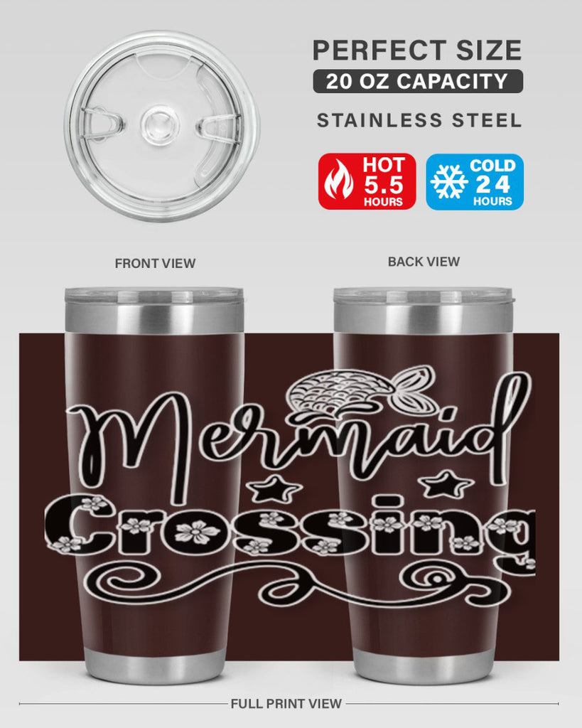 Mermaid Crossing 400#- mermaid- Tumbler