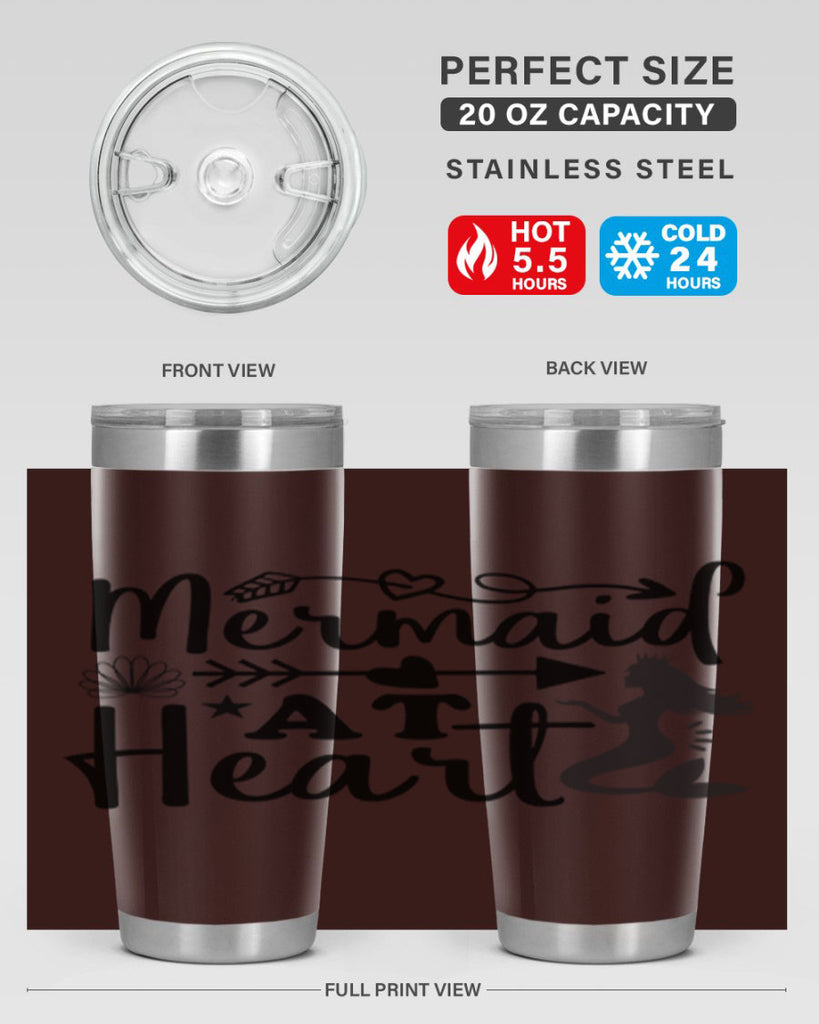 Mermaid at Heart design 397#- mermaid- Tumbler