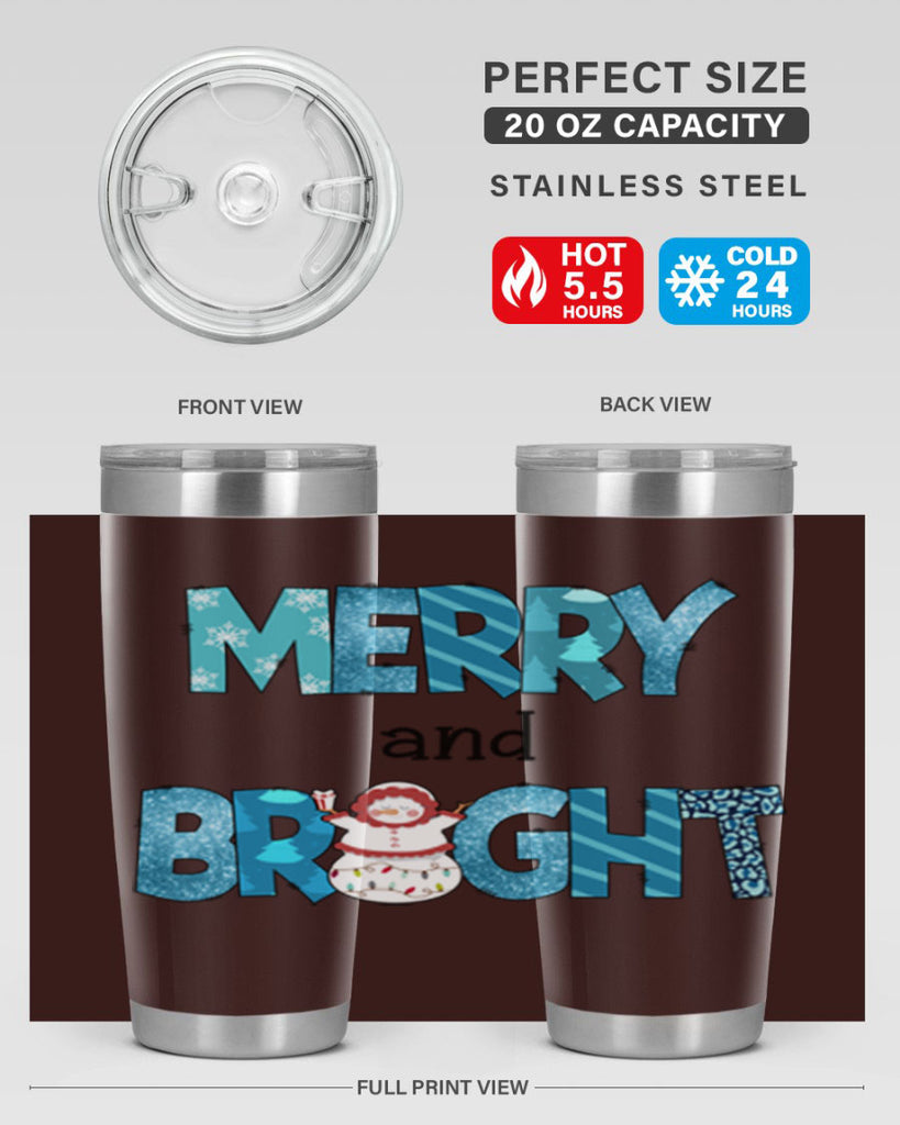 Merry and Bright 321#- winter- Tumbler
