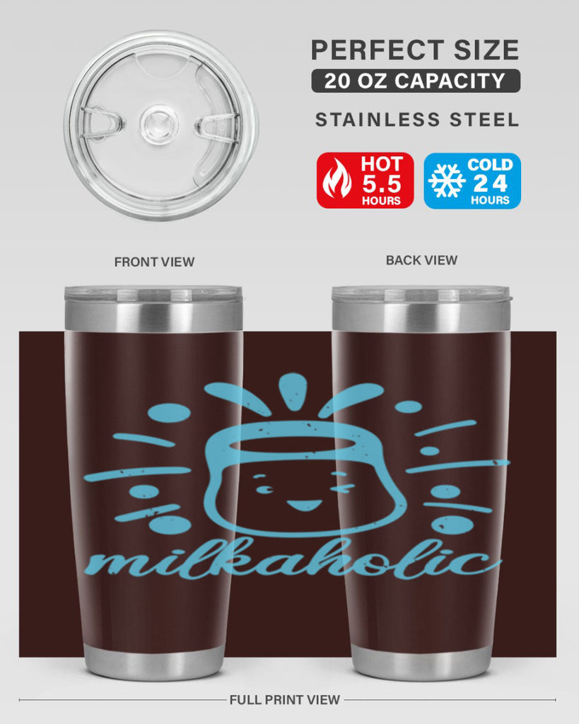 Milkaholic Style 29#- baby shower- tumbler