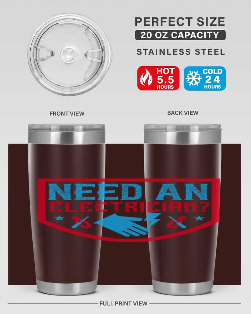Need an electrician Style 23#- electrician- tumbler