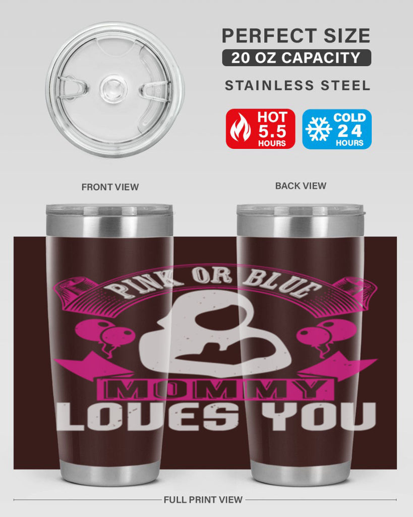 Pink or Blue Monny Loves You Style 178#- baby- tumbler