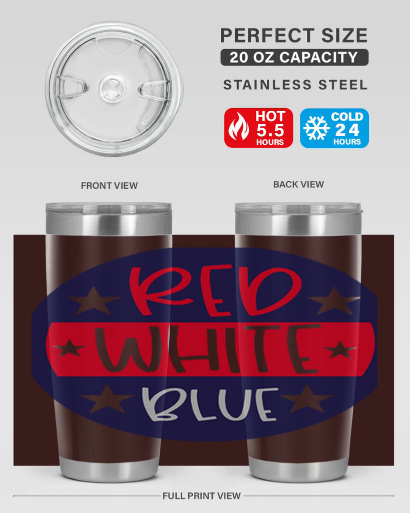 Red White Blue Style 170#- Fourt Of July- Tumbler