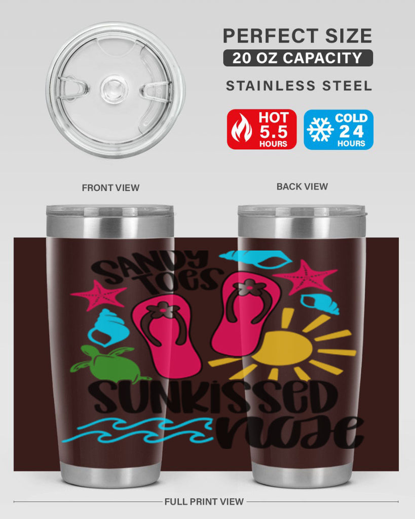 Sandy Toes Sunkissed Nose Style 27#- summer- Tumbler