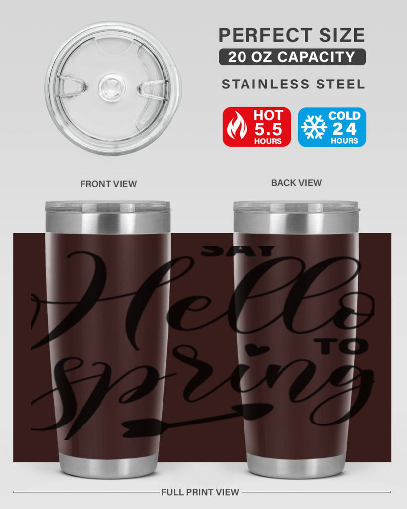 Say Hello to Spring402#- spring- Tumbler