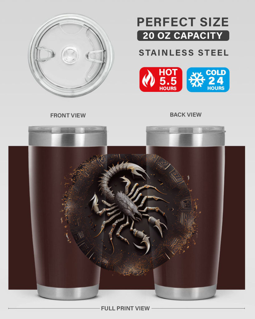 Scorpius 467#- zodiac- Tumbler