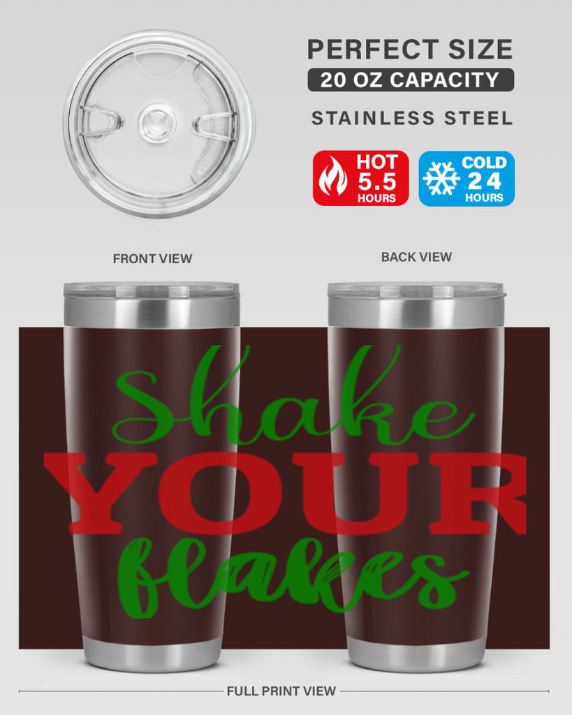 Shake Your Flakes 355#- winter- Tumbler