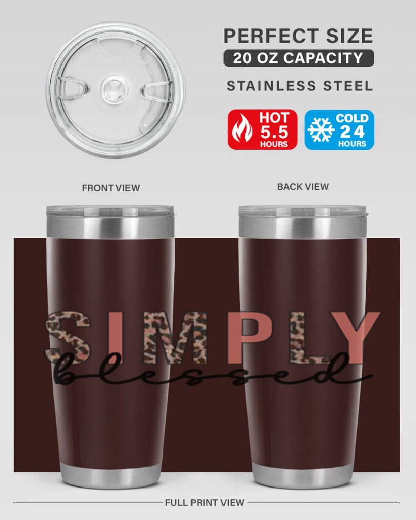 Simply blessed 575#- fall- Tumbler