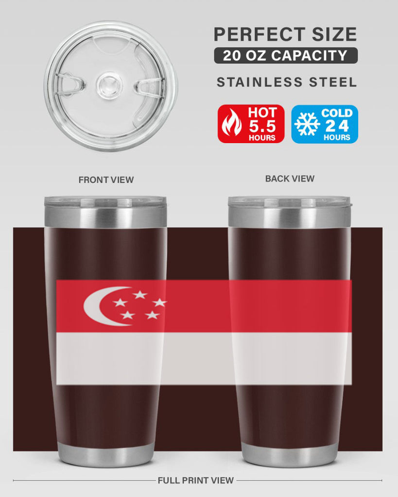 Singapore 41#- world flags- Tumbler
