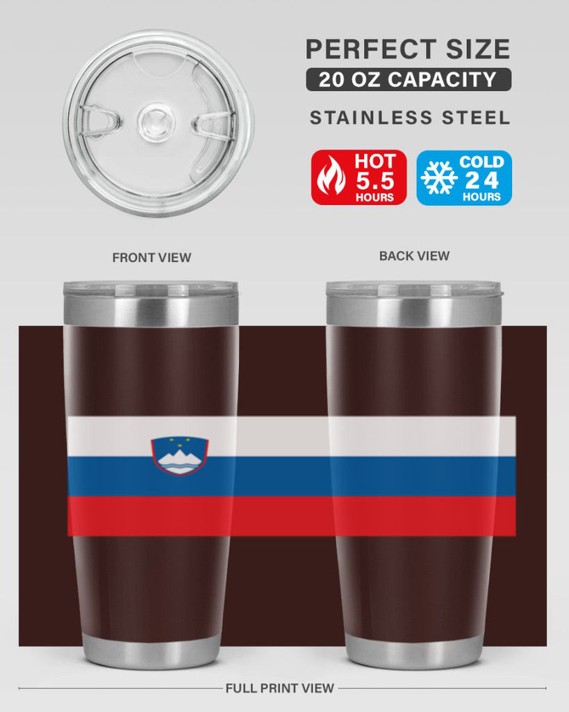 Slovenia 39#- world flags- Tumbler