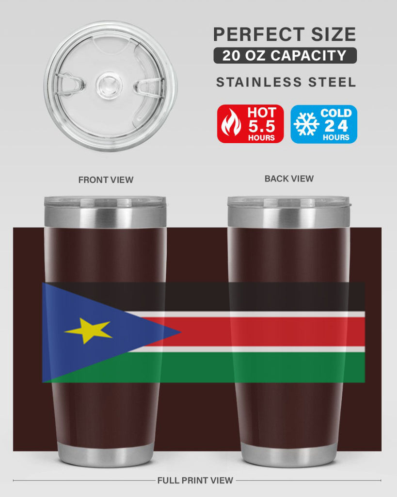 South Sudan 34#- world flags- Tumbler
