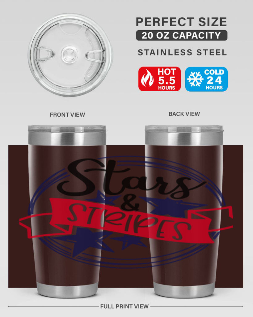 Stars StripeS Style 174#- Fourt Of July- Tumbler