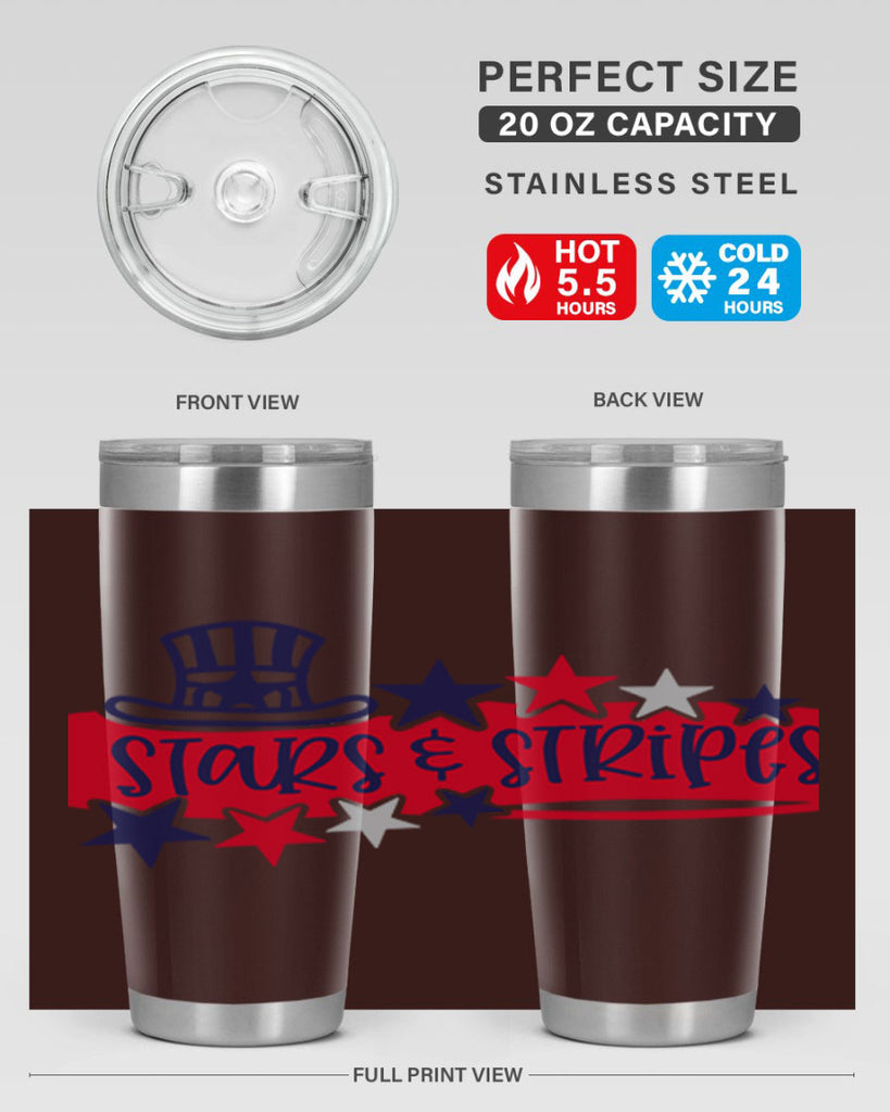 Stars Stripes Style 175#- Fourt Of July- Tumbler