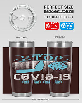 Stop covid Style 22#- corona virus- Tumbler