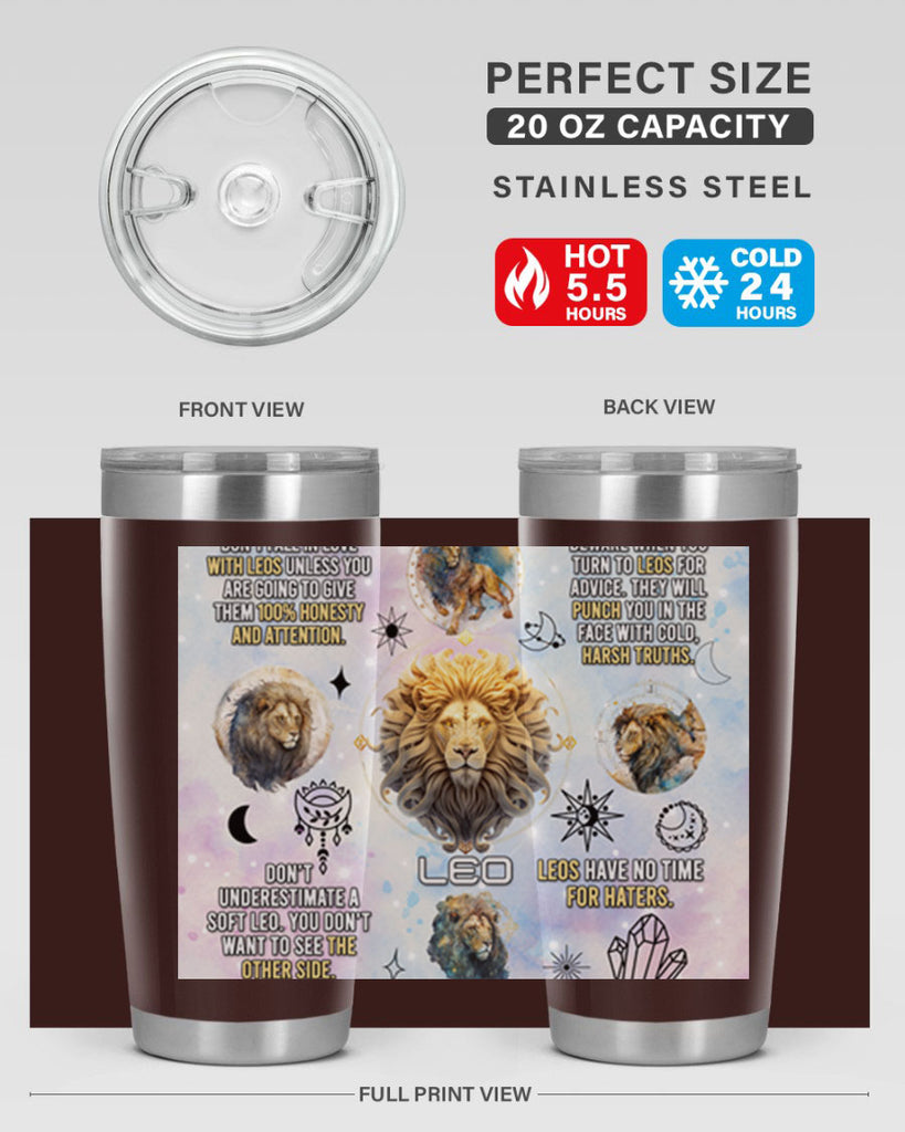 StraightLeo 473#- zodiac- Tumbler