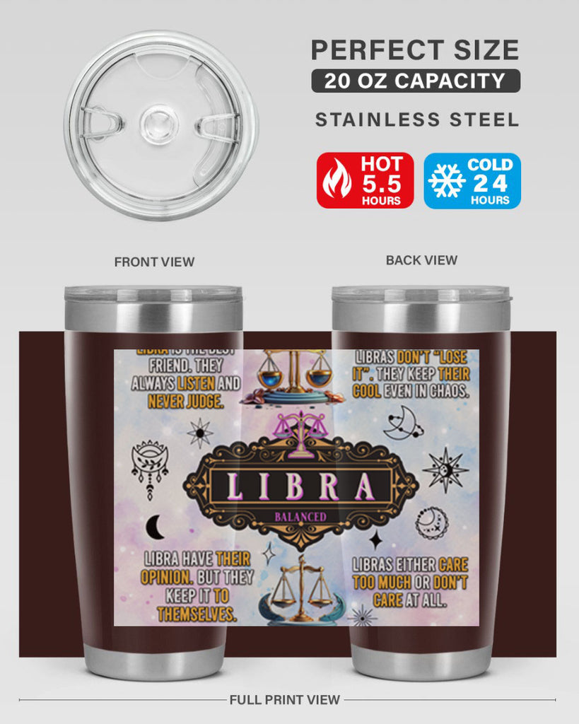 StraightLibra 474#- zodiac- Tumbler