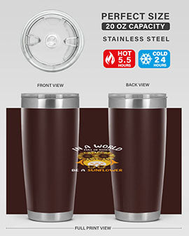 Sunflower Owl In A World A TurtleRabbit 18#- owl- Tumblers