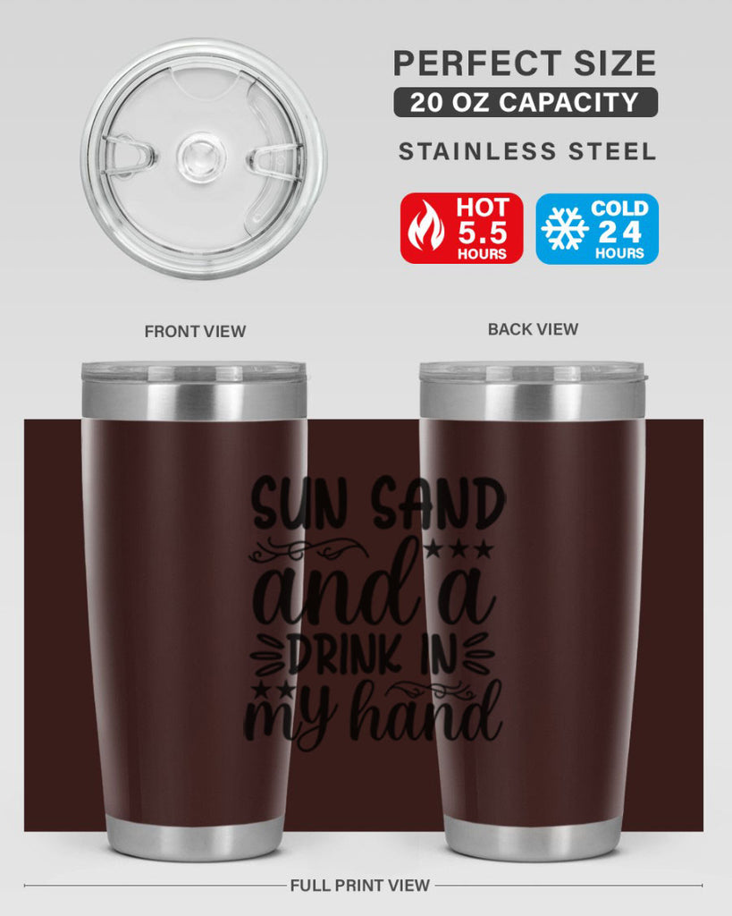 Sunsandandadrink 482#- zodiac- Tumbler