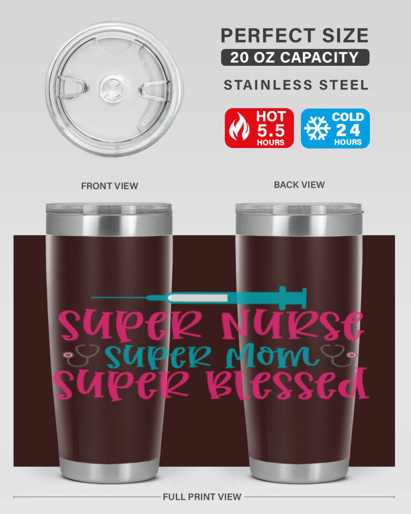 Super Nurse Super Mom Style Style 24#- nurse- tumbler