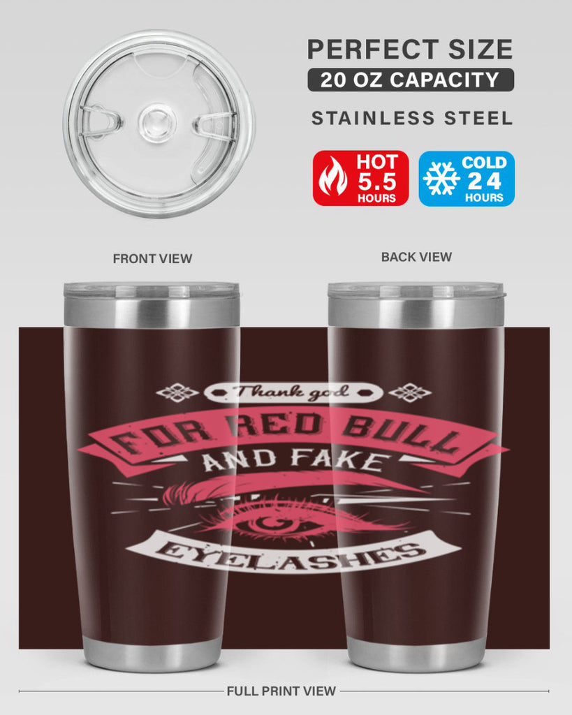 Thank god for Red Bull and fake eyelashes Style 185#- make up- Tumbler