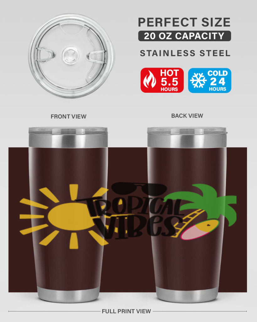 Tropical Vibes Style 9#- summer- Tumbler
