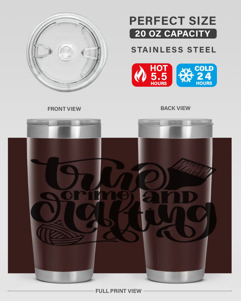 True Crime And Crafting 3#- crafting- Tumbler