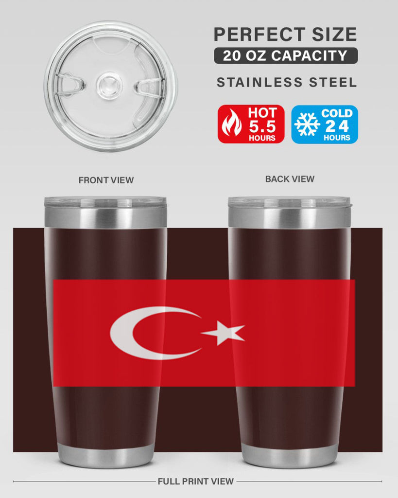 Turkey 17#- world flags- Tumbler