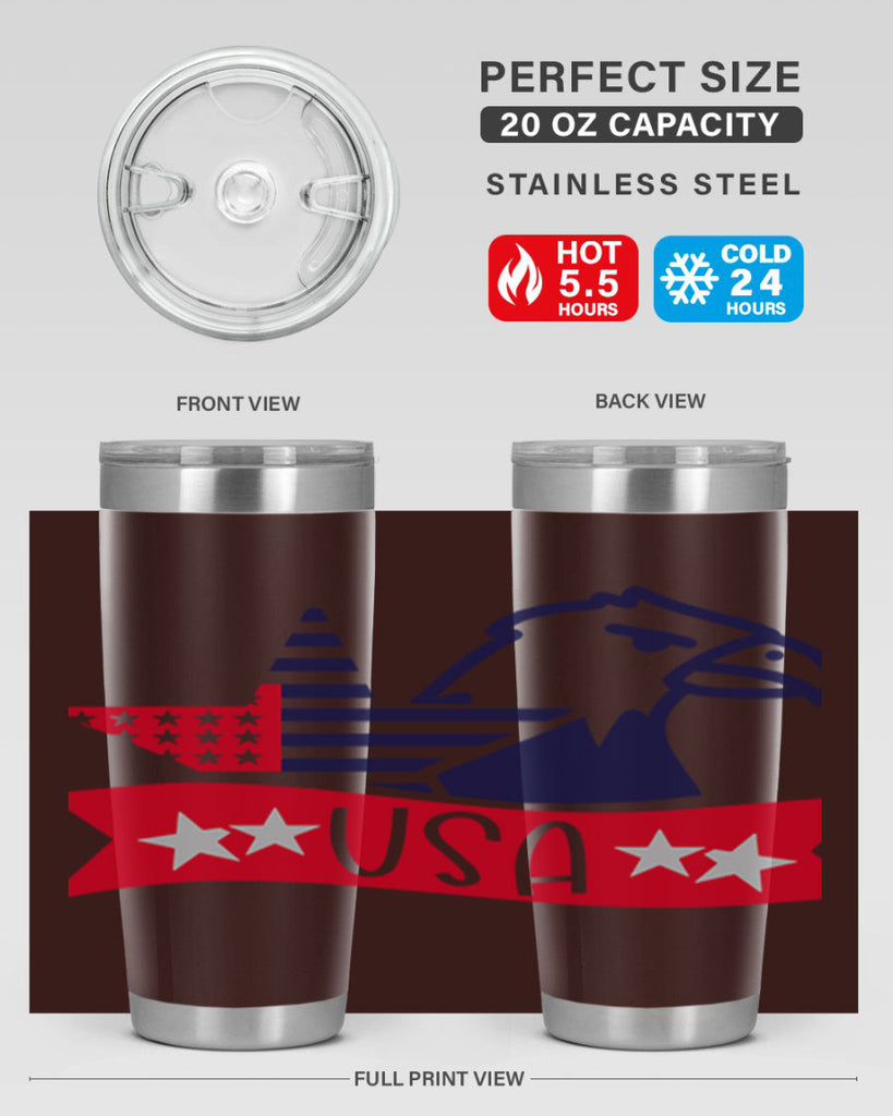 USA Style 182#- Fourt Of July- Tumbler