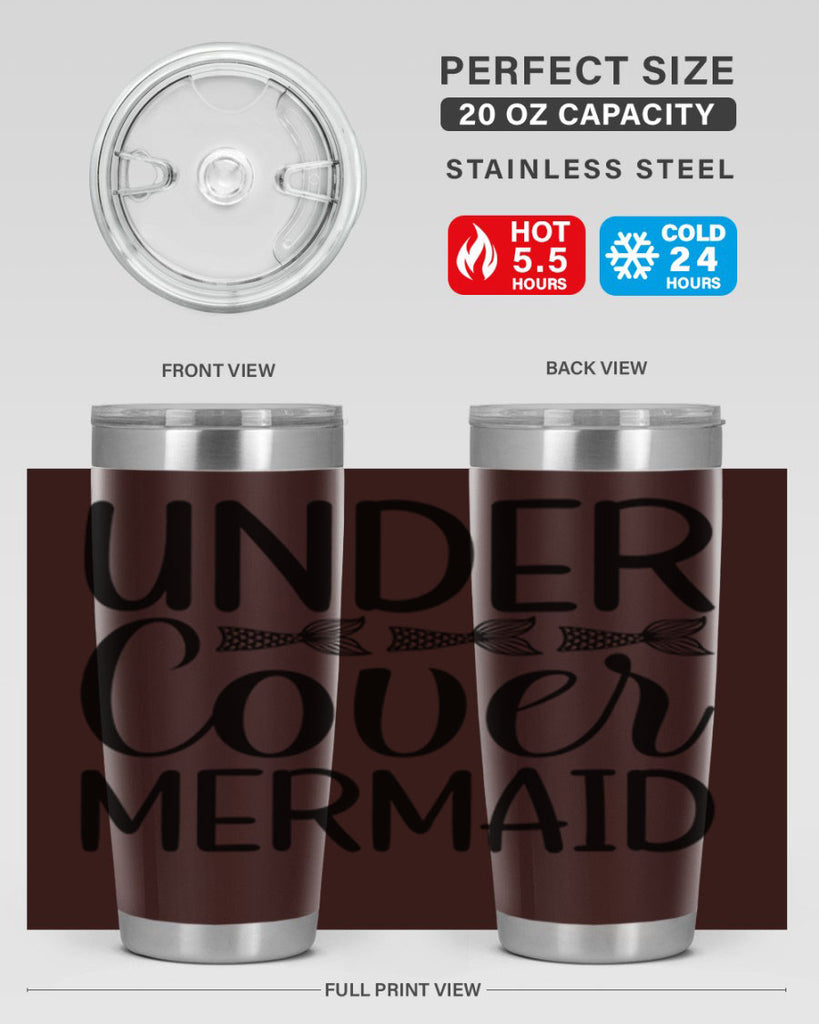 Under Cover Mermaid 647#- mermaid- Tumbler