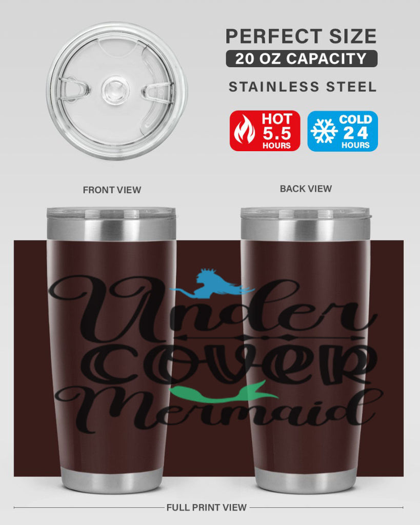 Under Cover Mermaid 651#- mermaid- Tumbler