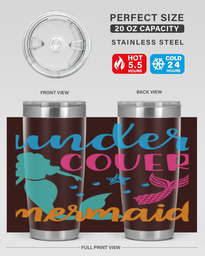 Under Cover Mermaid Design 654#- mermaid- Tumbler
