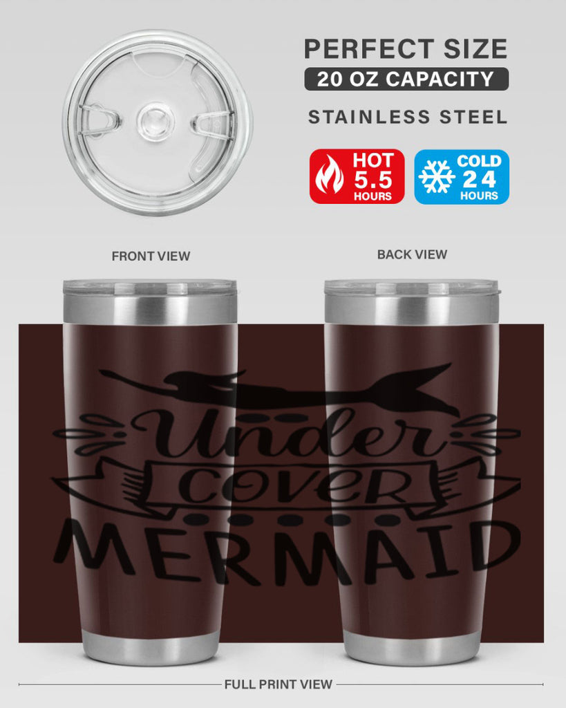 Under cover mermaid 645#- mermaid- Tumbler