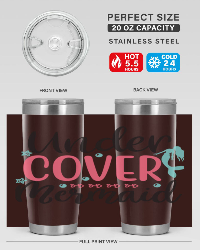 Undercover Mermaid 656#- mermaid- Tumbler
