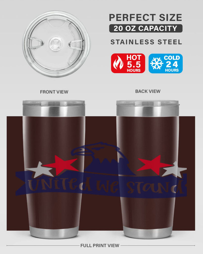 United We Stand Style 178#- Fourt Of July- Tumbler