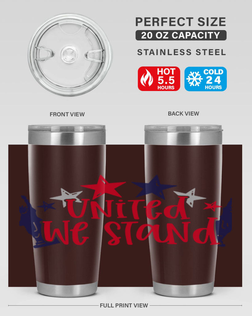 United We Stand Style 179#- Fourt Of July- Tumbler