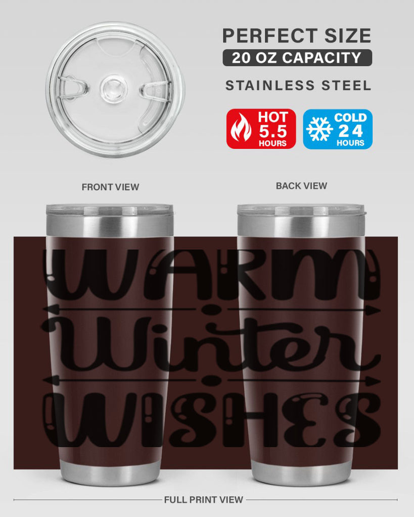 Warm Winter Wishes 463#- winter- Tumbler