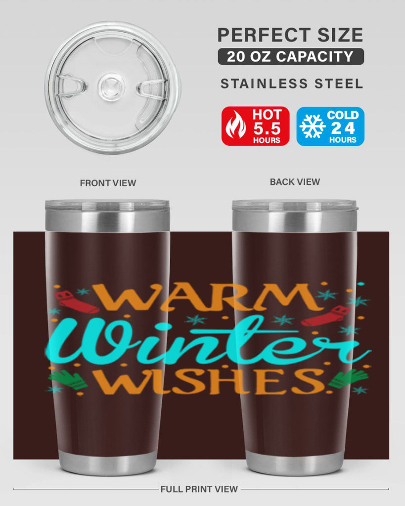 Warm Winter Wishes 465#- winter- Tumbler