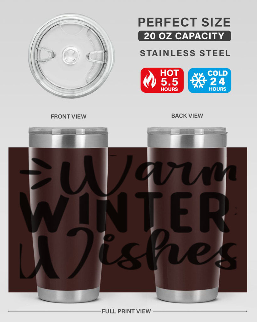 Warm Winter Wishes459#- winter- Tumbler