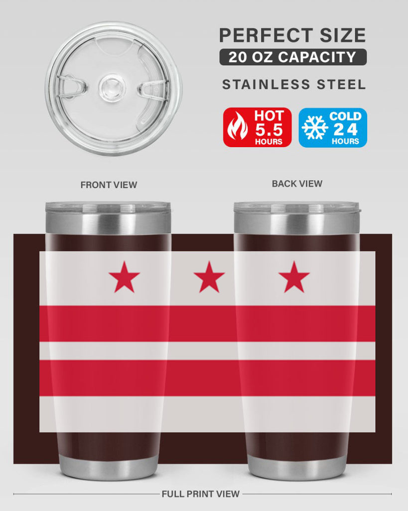 Washington DC 5#- Us Flags- Tumbler