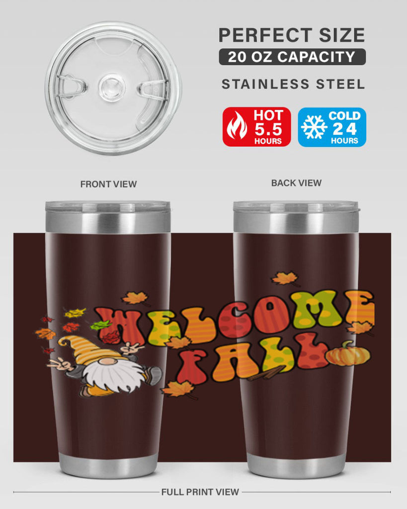 WelcomeFallGnome 637#- fall- Tumbler