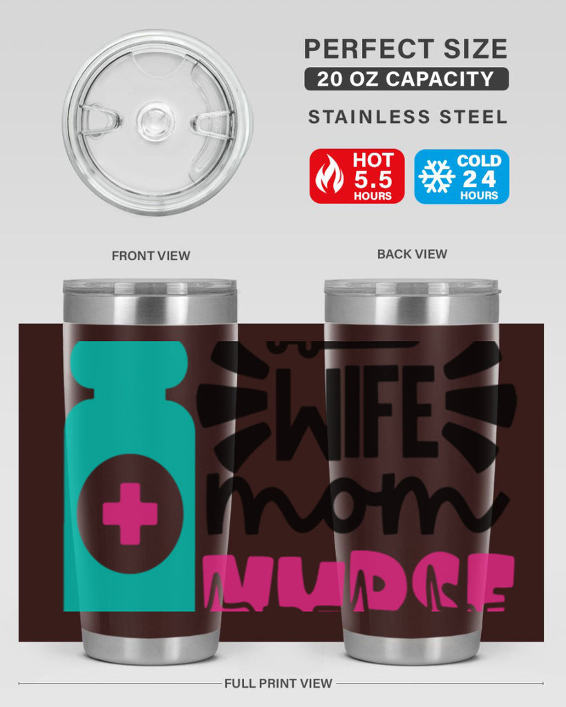 Wife Mom Nurse Style Style 10#- nurse- tumbler