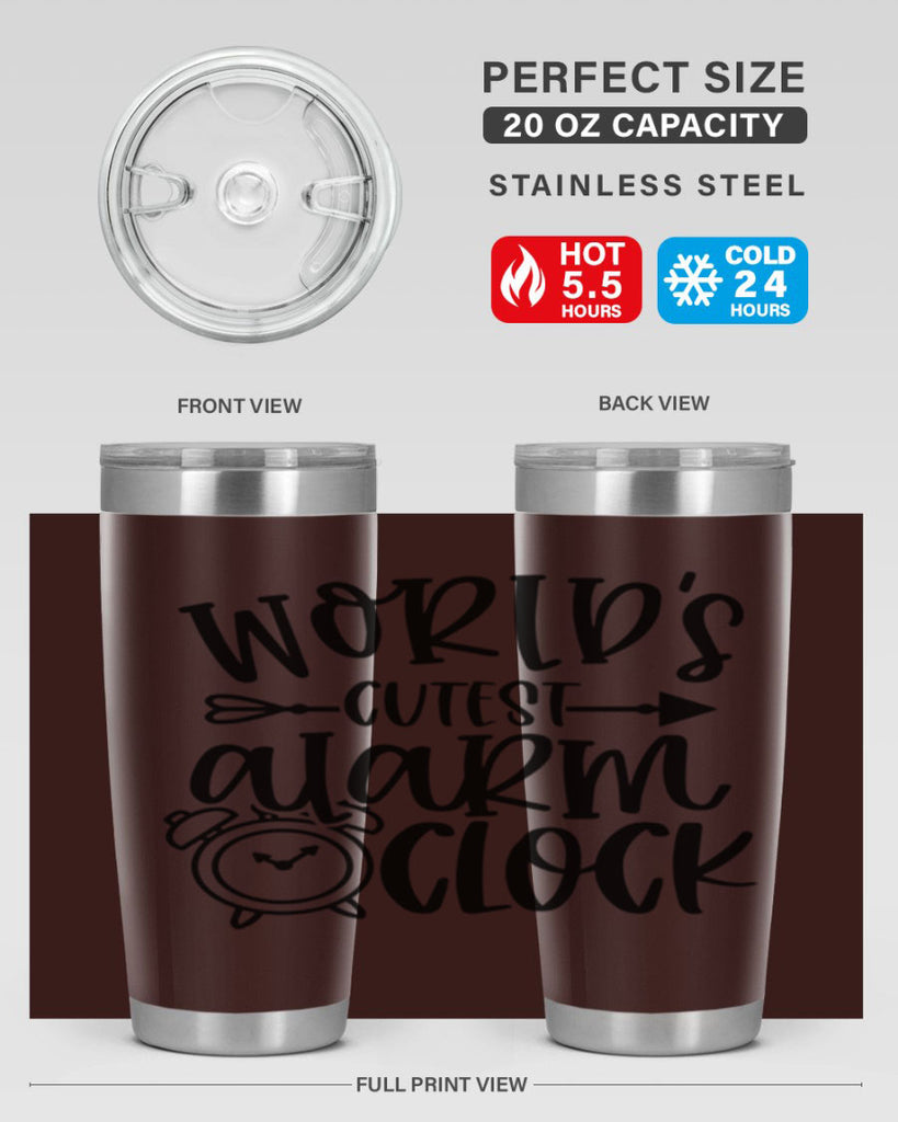 Worlds Cutest Alarm Clock Style 14#- baby- tumbler