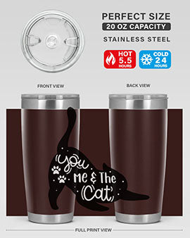 You Me The Cat Style 111#- cat- Tumbler