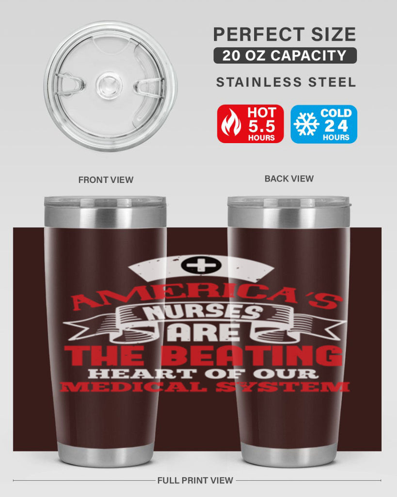 americas nurses are Style 295#- nurse- tumbler
