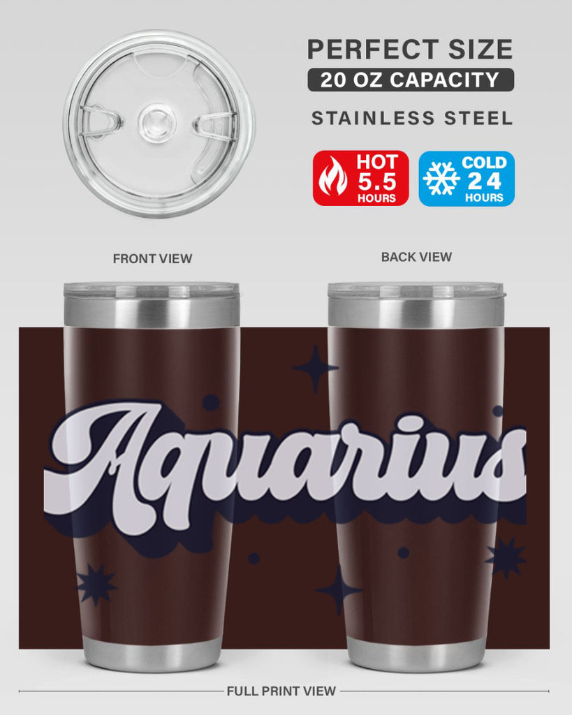 aquarius 82#- zodiac- Tumbler